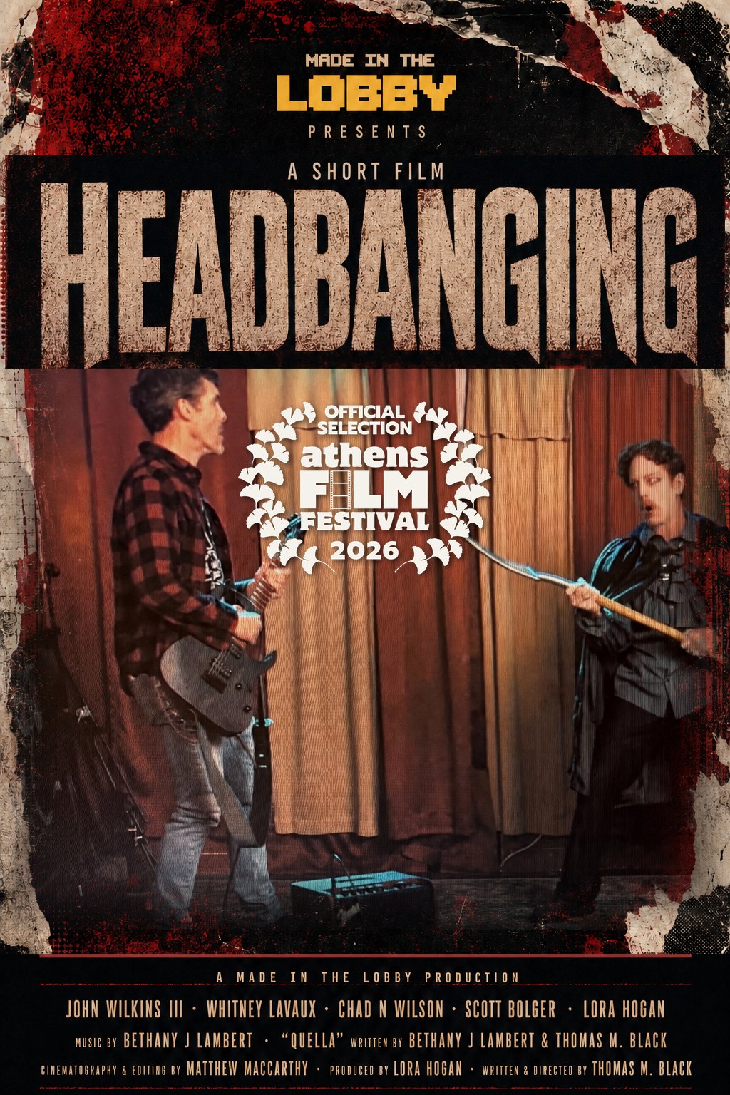 HEADBANGING poster — Official Selection, Athens Film Festival 2026